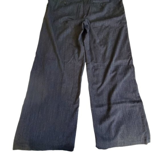 Kenar black wide leg dress pants with belt sz 8 - Picture 6 of 11